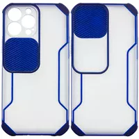 Чехол Camshield matte Ease TPU со шторкой для Apple iPhone 13 Pro (6.1") Синий