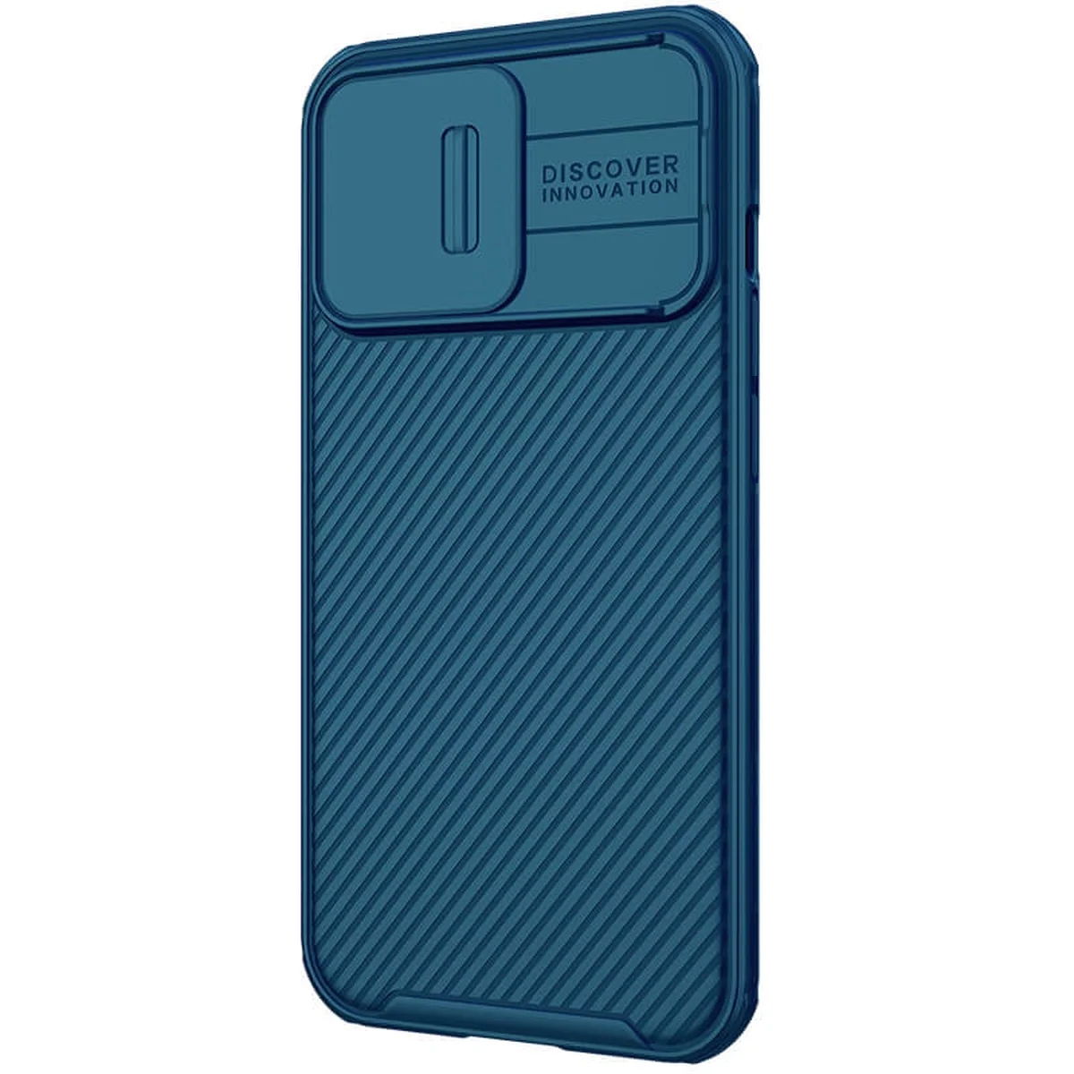 Карбоновая накладка Nillkin CamShield Pro Magnetic для Apple iPhone 13 Pro (6.1") Синий