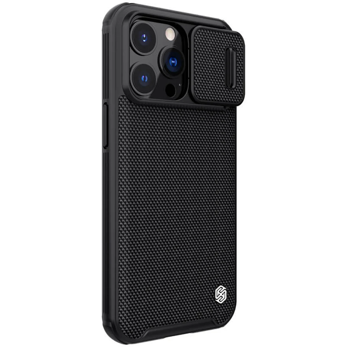 TPU+PC чохол Nillkin Textured Pro для Apple iPhone 13 Pro (6.1") Чорний