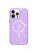 Чохол TPU Galaxy Sparkle (MagFit) для Apple iPhone 13 Pro (6.1") Purple+Glitter