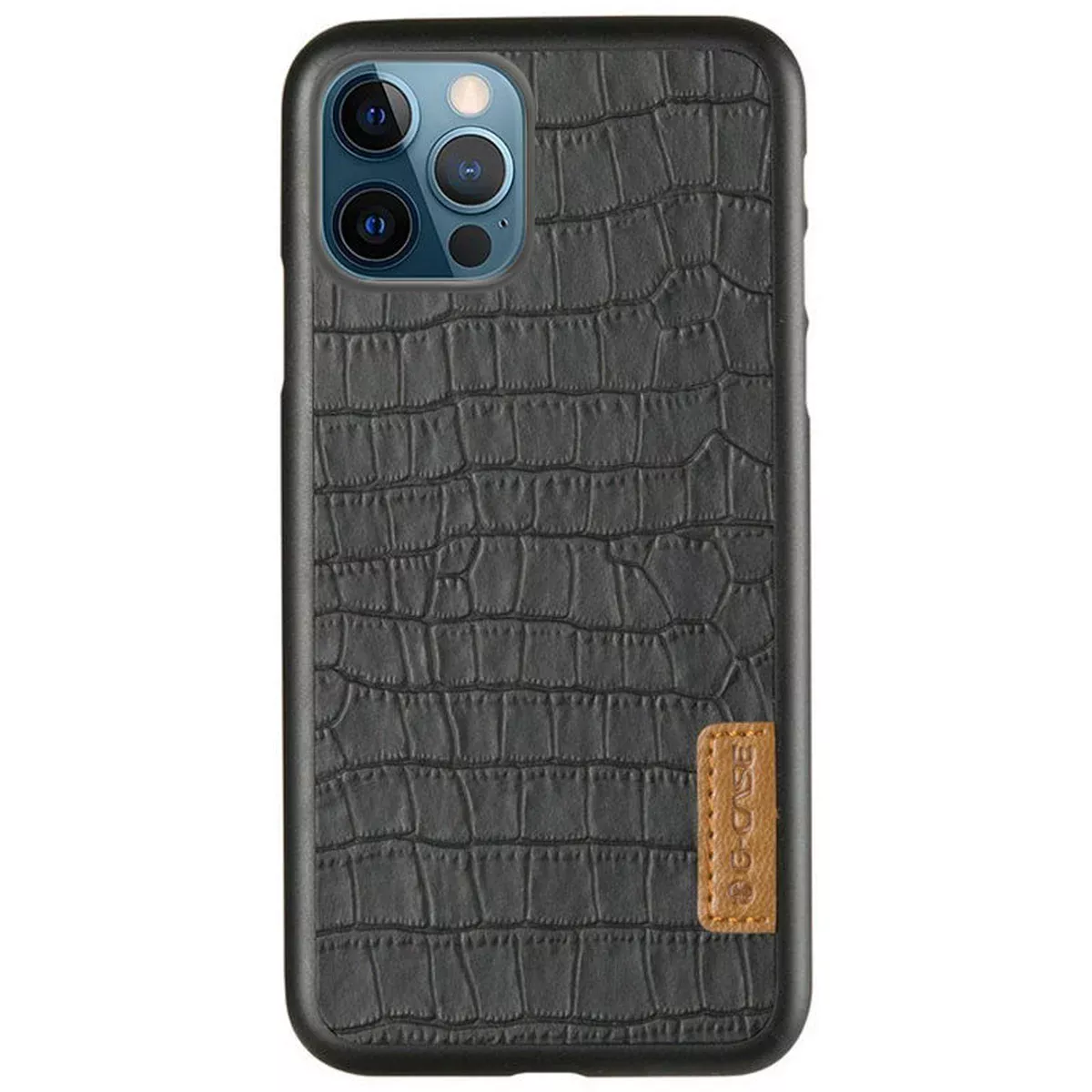 Шкіряна накладка G-Case Crocodile Dark series для Apple iPhone 13 Pro (6.1") Чорний