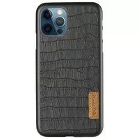 Шкіряна накладка G-Case Crocodile Dark series для Apple iPhone 13 Pro (6.1") Чорний