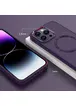 TPU чехол Bonbon Metal Style with MagSafe для Apple iPhone 13 Pro (6.1") Фиолетовый / Dark Purple