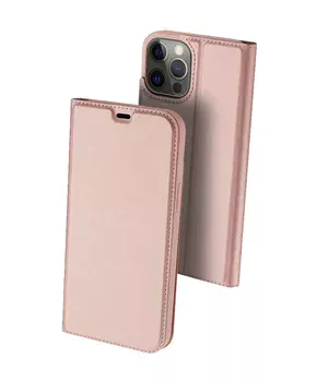 Чохол-книжка Dux Ducis з кишенею для візиток для Apple iPhone 13 Pro (6.1 ") Rose Gold