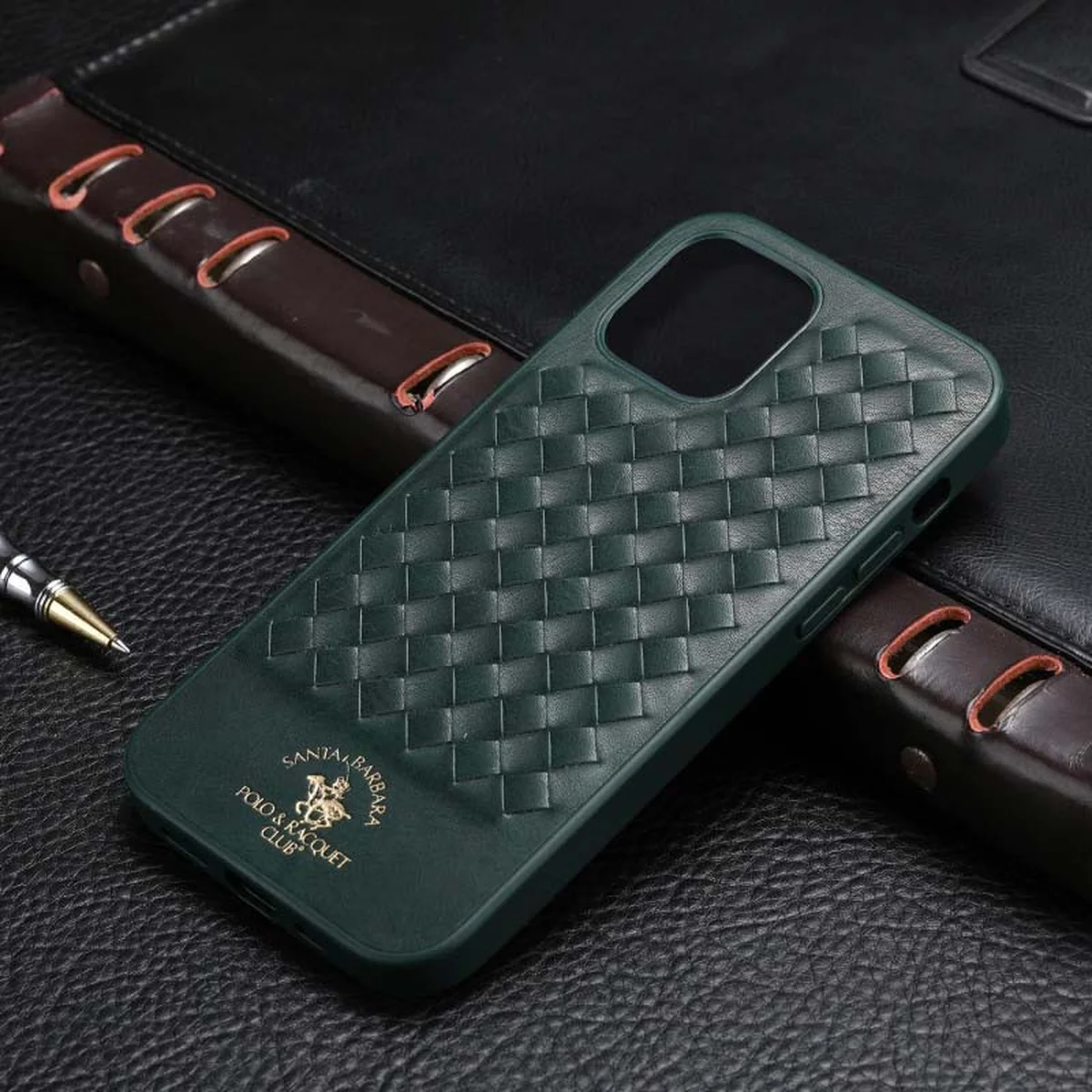 Шкіряний чохол Polo Santa Barbara для Apple iPhone 13 Pro (6.1") Green