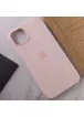 Чохол Silicone case (AAA) full with Magsafe для Apple iPhone 13 Pro (6.1") Рожевий / Chalk Pink