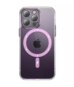 Чохол TPU+PC Colorful with MagSafe для Apple iPhone 13 Pro (6.1") Pink