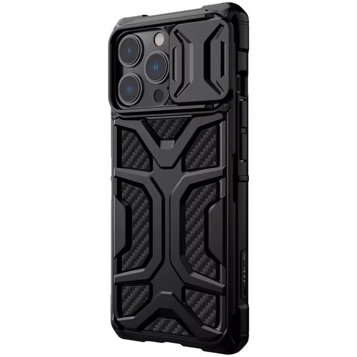 TPU+PC чохол Nillkin CamShield Adventurer (шторка на камеру) для Apple iPhone 13 Pro (6.1") Чорний