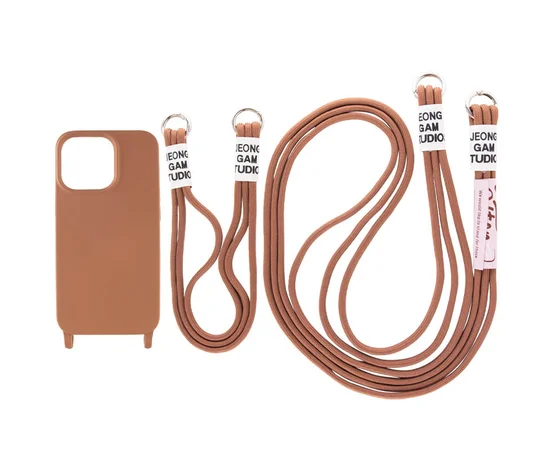 Чохол TPU two straps California для Apple iPhone 13 Pro (6.1") Коричневий