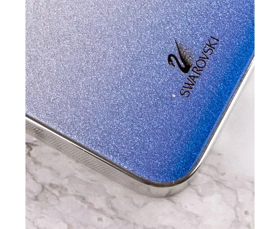 TPU+Glass чехол Swarovski для Apple iPhone 13 Pro (6.1") Синий