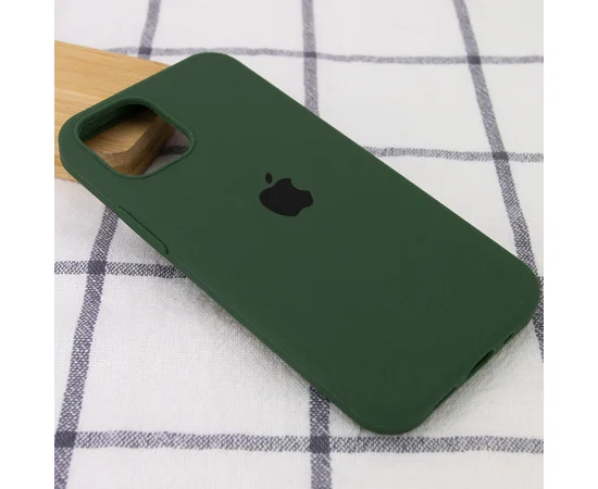 Чехол Silicone Case Full Protective (AA) для Apple iPhone 13 Pro (6.1") Зеленый / Army green