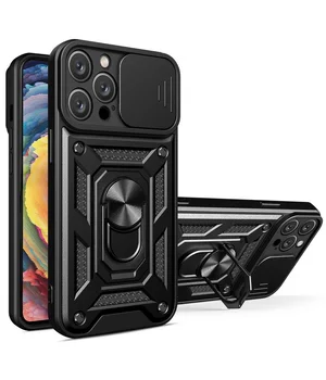 Чехол Ummi Camshield Serge Ring для Apple iPhone 13 Pro (6.1") Черный / Black