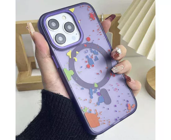 Чехол TPU+PC Flush with MagSafe для Apple iPhone 13 Pro (6.1") Dark purple