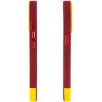 Чехол TPU+PC Bichromatic для Apple iPhone 13 Pro (6.1") Brown burgundy / Yellow