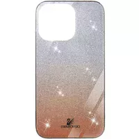TPU+Glass чехол Swarovski для Apple iPhone 13 Pro (6.1") Оранжевый