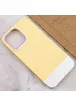 Чохол TPU+PC Bichromatic для Apple iPhone 13 Pro (6.1") Creamy-yellow / White