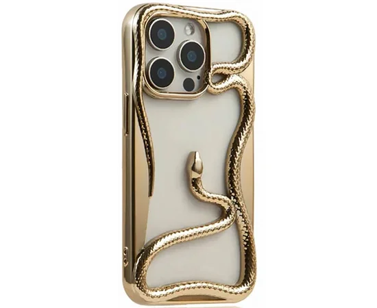 TPU чехол Snake для Apple iPhone 13 Pro (6.1") Gold