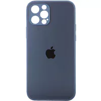 TPU+Glass чехол Matte Candy Full camera для Apple iPhone 13 Pro (6.1") Синий