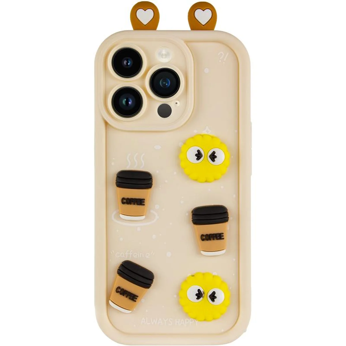 Чехол TPU Toys Case with Ears для Apple iPhone 13 Pro (6.1") Sand
