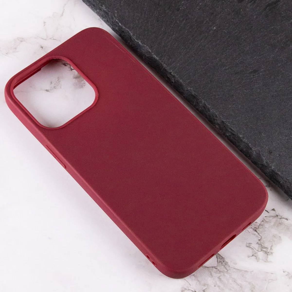 Силіконовий чохол Candy для Apple iPhone 13 Pro (6.1") Бордовий