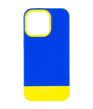 Чохол TPU+PC Bichromatic для Apple iPhone 13 Pro (6.1") Navy Blue / Yellow