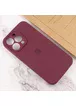 Чохол Silicone Case Full Camera Protective (AA) для Apple iPhone 13 Pro (6.1") Бордовий / Plum