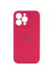 Чехол Silicone Case Full Camera Protective (AA) для Apple iPhone 13 Pro (6.1") Красный / Rose Red