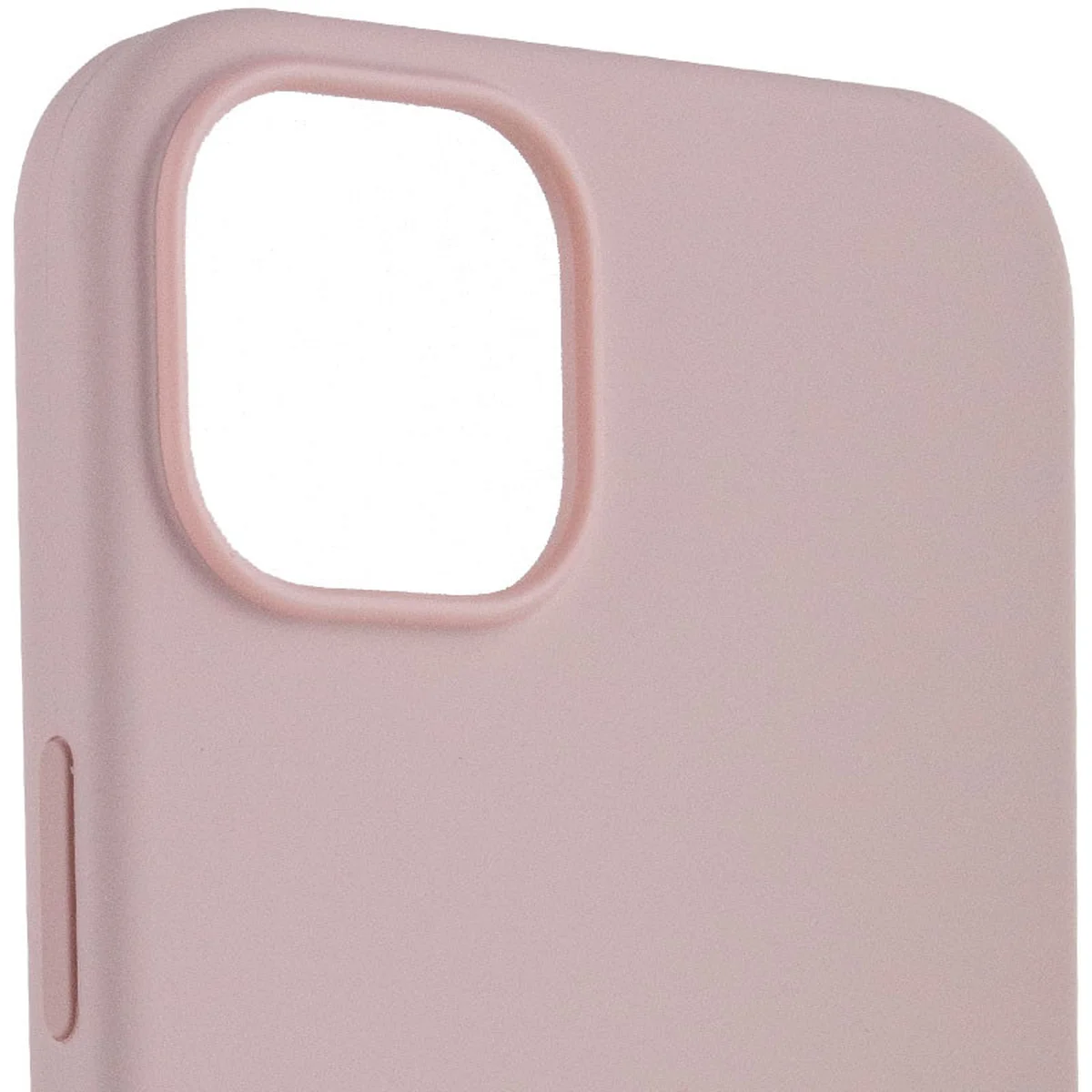 Чехол Silicone case (AAA) full with Magsafe для Apple iPhone 13 Pro (6.1") Розовый / Chalk Pink