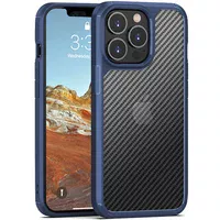 Чехол TPU+PC Matte Carbon для Apple iPhone 13 Pro (6.1") Синий