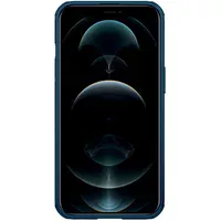Карбоновая накладка Nillkin CamShield Pro Magnetic для Apple iPhone 13 Pro (6.1") Синий