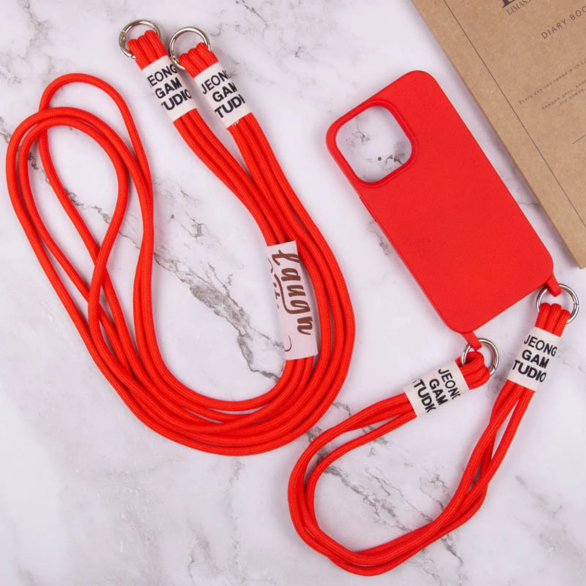 Чохол TPU two straps California для Apple iPhone 13 Pro (6.1") Червоний