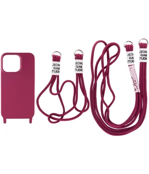 Чехол TPU two straps California для Apple iPhone 13 Pro (6.1") Красный / Rose Red