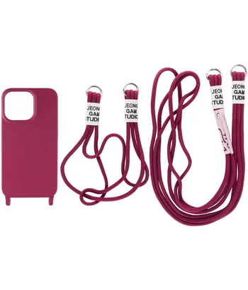 Чохол TPU two straps California для Apple iPhone 13 Pro (6.1") Червоний / Rose Red