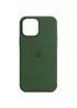 Чехол Silicone case (AAA) full with Magsafe для Apple iPhone 13 Pro (6.1") Зеленый / Clover