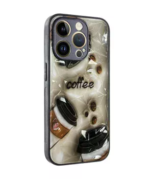 TPU+PC чехол Prisma Plushie для Apple iPhone 13 Pro (6.1") Coffee