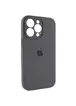 Чохол Silicone Case Full Camera Protective (AA) для Apple iPhone 13 Pro (6.1") Сірий / Dark Gray