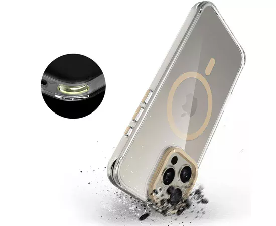 Чехол TPU Space Case Apex with MagSafe для Apple iPhone 13 Pro / 14 Pro (6.1") Gold