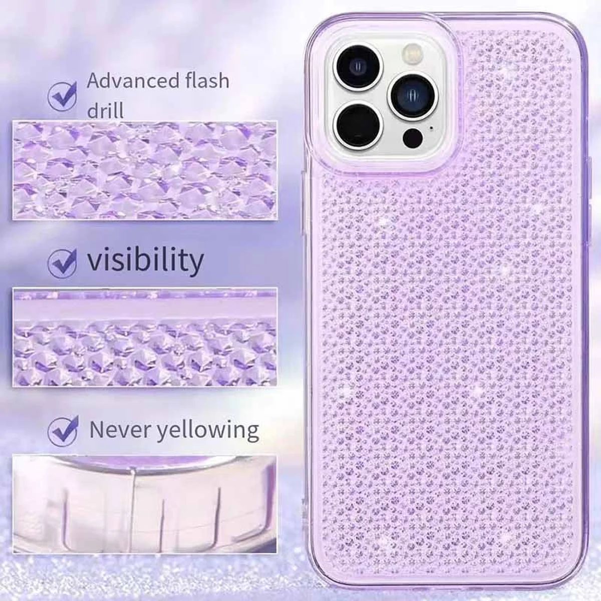 Чехол TPU Shine для Apple iPhone 13 Pro (6.1") Purple