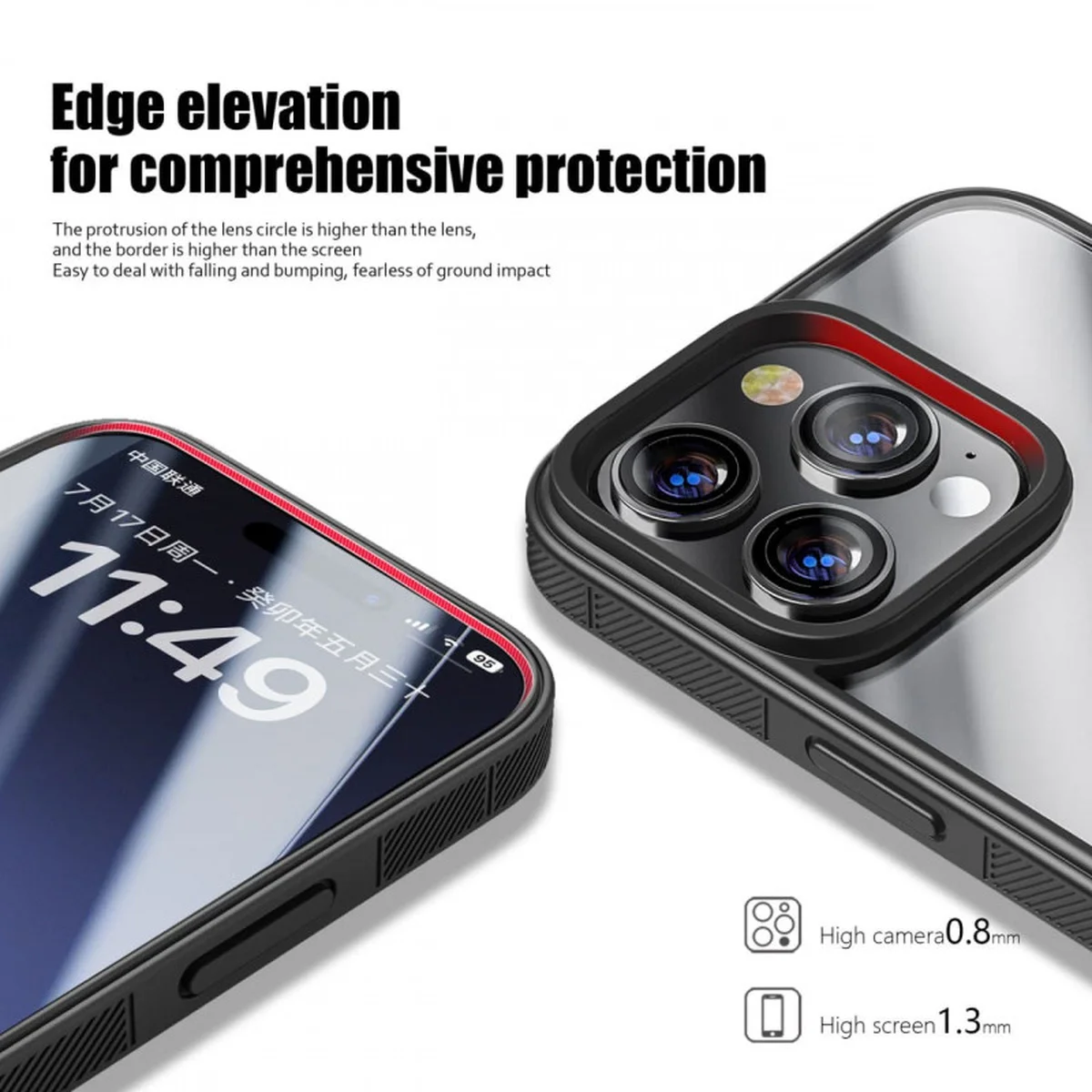 Чехол TPU+PC Pulse для Apple iPhone 13 Pro (6.1") Black