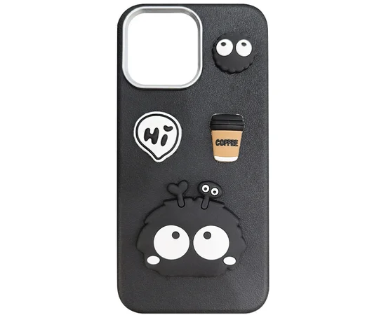 Чехол TPU Leather Toys для Apple iPhone 13 Pro (6.1") Monster / Black