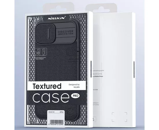 TPU+PC чехол Nillkin Textured Pro Magnetic для Apple iPhone 13 Pro (6.1") Черный