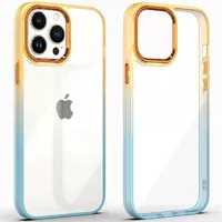 Чохол TPU+PC Fresh sip series для Apple iPhone 13 Pro (6.1") Бірюзовий / Помаранчевий