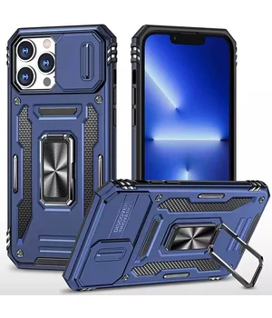 Ударопрочный чехол Camshield Army Ring для Apple iPhone 13 Pro (6.1") Синий / Navy