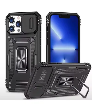 Удароміцний чохол Camshield Army Ring для Apple iPhone 13 Pro (6.1") Чорний / Black