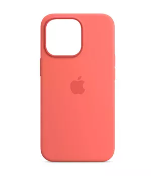Чохол Silicone case (AAA) full with Magsafe для Apple iPhone 13 Pro (6.1") Рожевий / Pink Pomelo