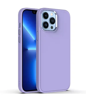 TPU чохол Bonbon Metal Style для Apple iPhone 13 Pro (6.1") Бузковий / Dasheen