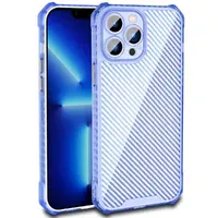 Чохол TPU Ease Carbon для Apple iPhone 13 Pro (6.1") Синій / Прозорий