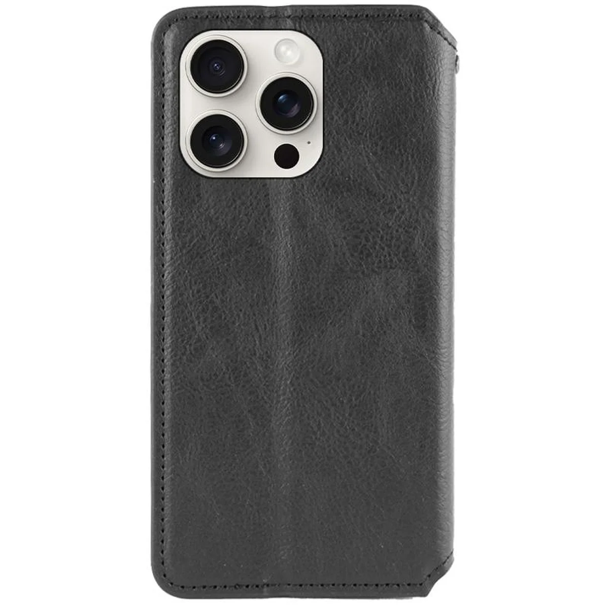 Шкіряний чохол-книжка GETMAN Cubic (PU) для Apple iPhone 13 Pro (6.1") Чорний