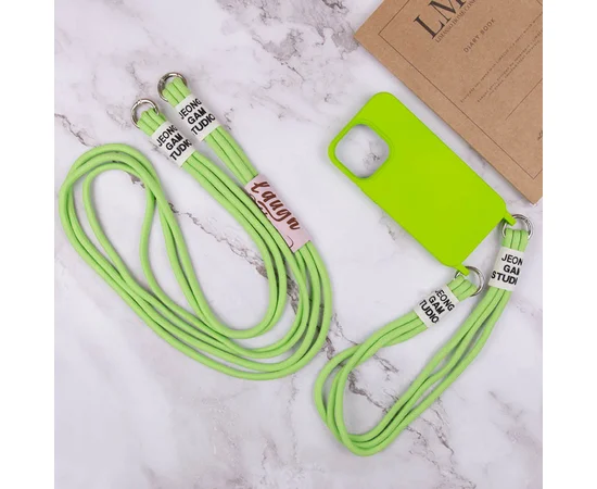 Чохол TPU two straps California для Apple iPhone 13 Pro (6.1") Салатовий