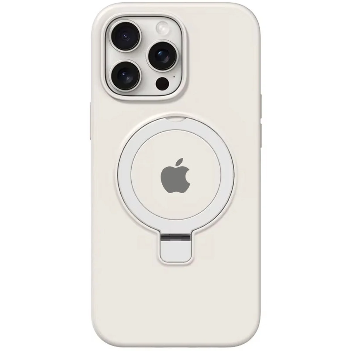 Чохол Silicone Case Full Protective with Ring для Apple iPhone 13 Pro (6.1") White